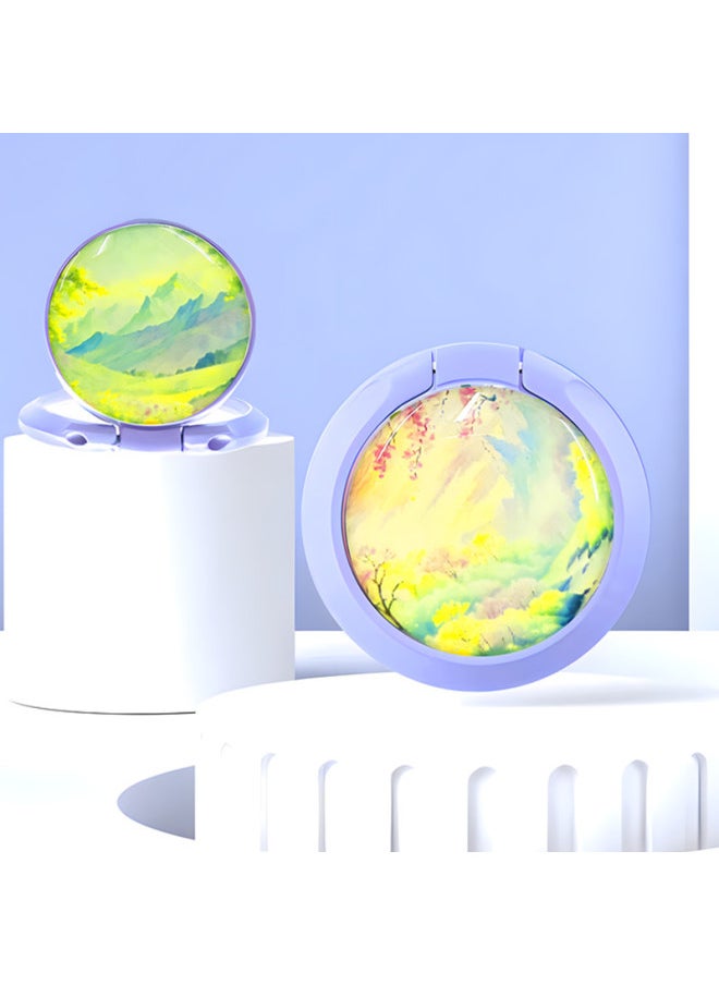 Sunny Summer Porcelain 360 Rotating Ring Buckle For Mobile Phone Tablet Desktop Drop-resistant Bracket In Stock-Color:02