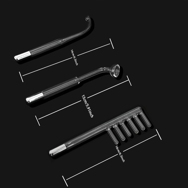 A Argon And Neon High Frequency Beauty Device With Seven Different Shaped Attachments Without Handle For Facial Skincare - Image 1