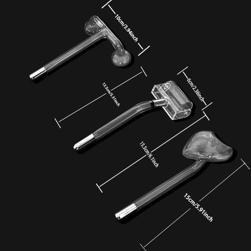 A Argon And Neon High Frequency Beauty Device With Seven Different Shaped Attachments Without Handle For Facial Skincare - Image 4