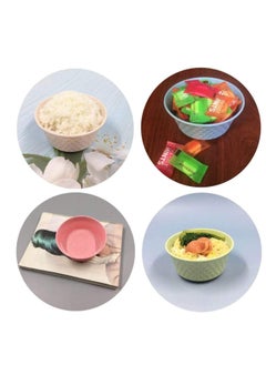 Y&D Wheat Straw Fiber Bowl, DELFINO Eco-Friendly Premium Mini Lightweight Child Bowls, Thick Soup Baby Feeding Dinnerware Sets Dishwasher Safe for Family Kids Elderly Young, 4PCS  - Image 3