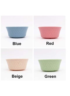 Y&D Wheat Straw Fiber Bowl, DELFINO Eco-Friendly Premium Mini Lightweight Child Bowls, Thick Soup Baby Feeding Dinnerware Sets Dishwasher Safe for Family Kids Elderly Young, 4PCS  - Image 4