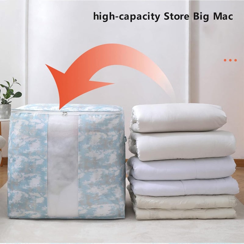 cheekyglo (Blue) Storage Bag Multipurpose Duty Laundry Bag for Damp Proof Luggage Suitcase Clothes Comforters Furniture Blankets Cover Washable - Image 5