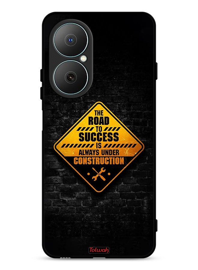 Tolwak Huawei Nova Y73 Protective Case Cover The Road To Success Is Always Under Construction