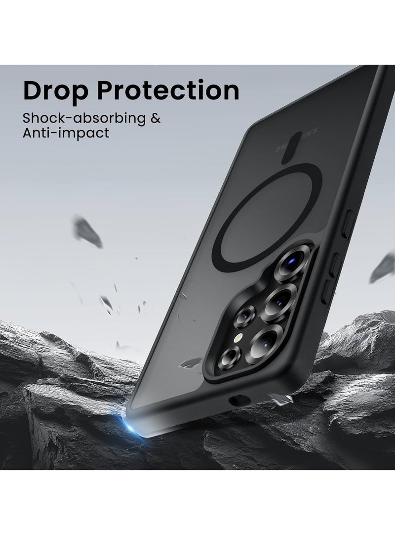 YoYoTech - S25 Ultra Magnetic Case Compatible with Magsafe,Matte Finish Transculent Soft Back   Shockproof S25 Ultra case 6.86' Ultra Thin Anti-Scratch Cover - Image 1