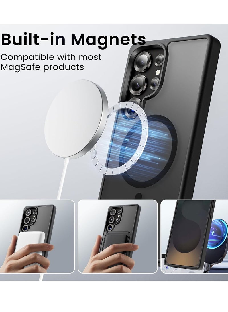 YoYoTech - S25 Ultra Magnetic Case Compatible with Magsafe,Matte Finish Transculent Soft Back   Shockproof S25 Ultra case 6.86' Ultra Thin Anti-Scratch Cover - Image 1