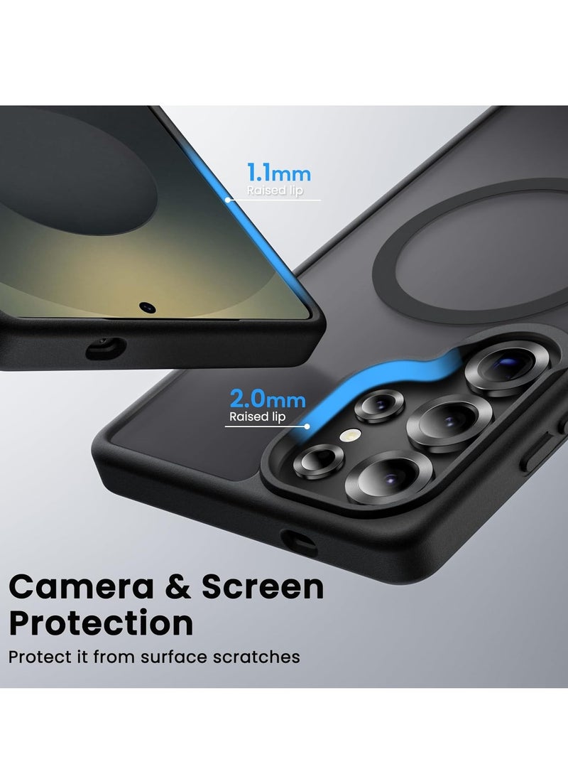 YoYoTech - S25 Ultra Magnetic Case Compatible with Magsafe,Matte Finish Transculent Soft Back   Shockproof S25 Ultra case 6.86' Ultra Thin Anti-Scratch Cover - Image 1