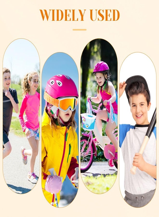 Haysandy 4 Pieces/ 2 Pair Kids Ankle Support Brace Elastic Kids Compression Socks Knitted Ankle Sleeve for Jogging Running Fitness(Beige,5-10 Years) - Image 3