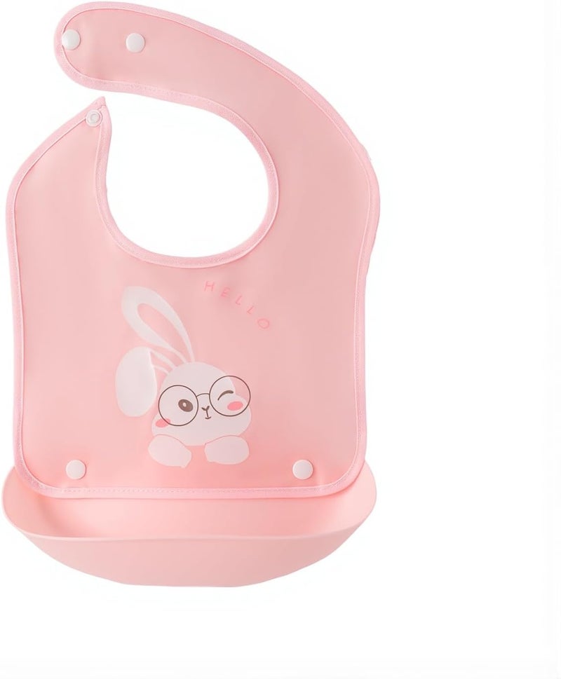 gb Foldable Bib with Catch Pocket, Waterproof & Adjustable Food Catcher, BPA Free, for Infants & Toddlers - Image 2