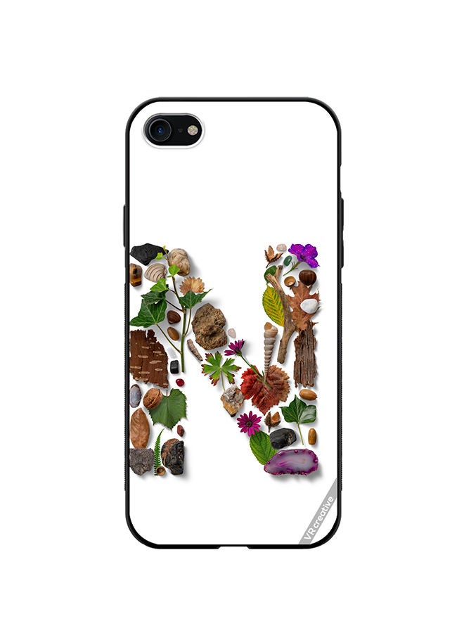 VR CREATIVE Protective Case Cover For Apple iPhone 7/8/SE 2020 Alphabet N Design Multicolour - Image 1