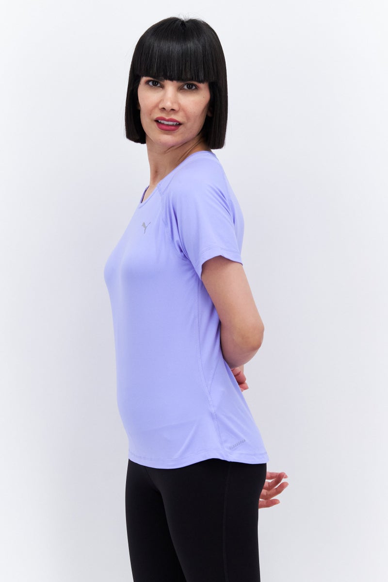 PUMA Women Sportswear Fit Short sleeve Running Top, Lavender - Image 2
