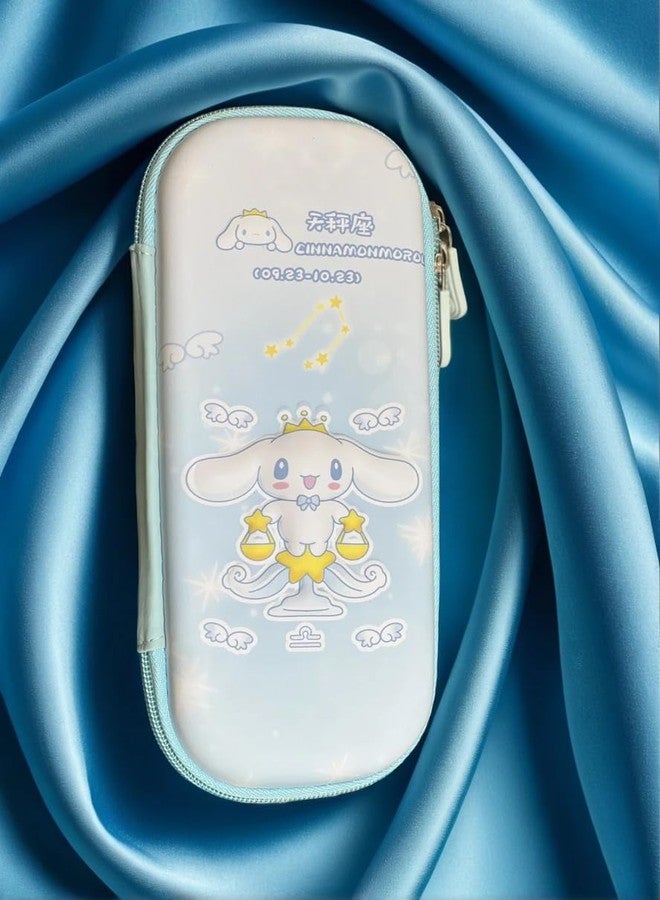 ADOERE Cinnamonmoroll Pencil Case for Girls, Aesthetic Large Capacity Pencil Pen Bag Gift for Students Kids Teens Back to School Pen Holder Box Organizer (Blue) - Image 2