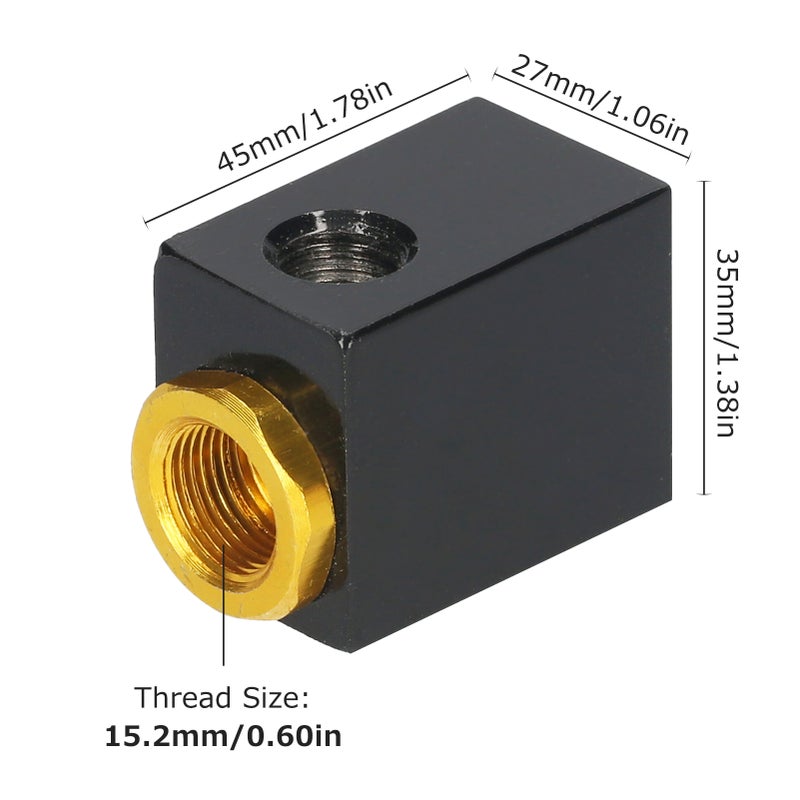 1/4-inch Quick Exhaust Valve One Way Pneumatic Air Flow Control Valve Aluminum Alloy - Image 2