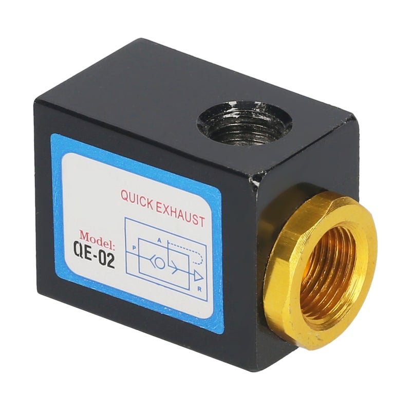 1/4-inch Quick Exhaust Valve One Way Pneumatic Air Flow Control Valve Aluminum Alloy - Image 1