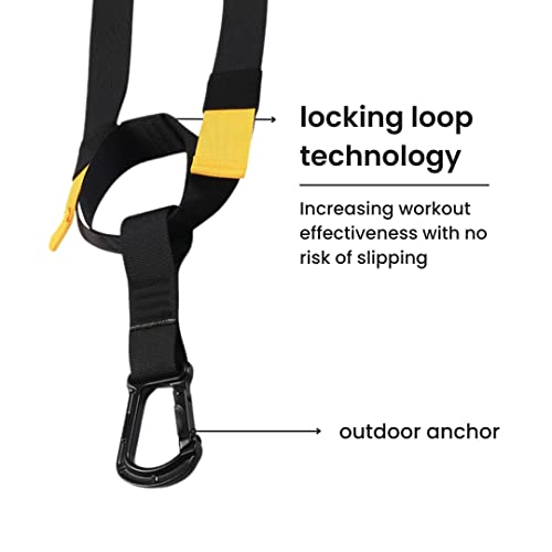 REZNOR Suspension Trainer | All-in-One Portable Resistance Bands for Muscle Building and Fat Burning | Full Body Workout System for Men and Women - Image 3