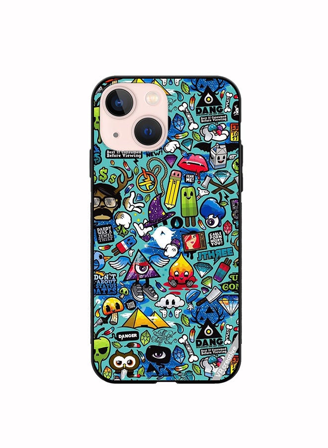 VR CREATIVE Protective Case Cover For Apple iPhone 13 Coooloie Design Multicolour - Image 1
