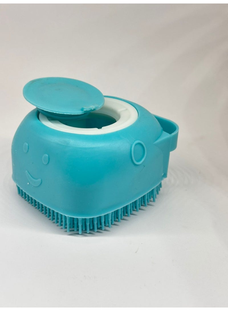 Silicone Body Brush Shower Scrubber With Shower Gel Dispenser Function Soft Bath Massage Exfoliating Cleaning - Image 1