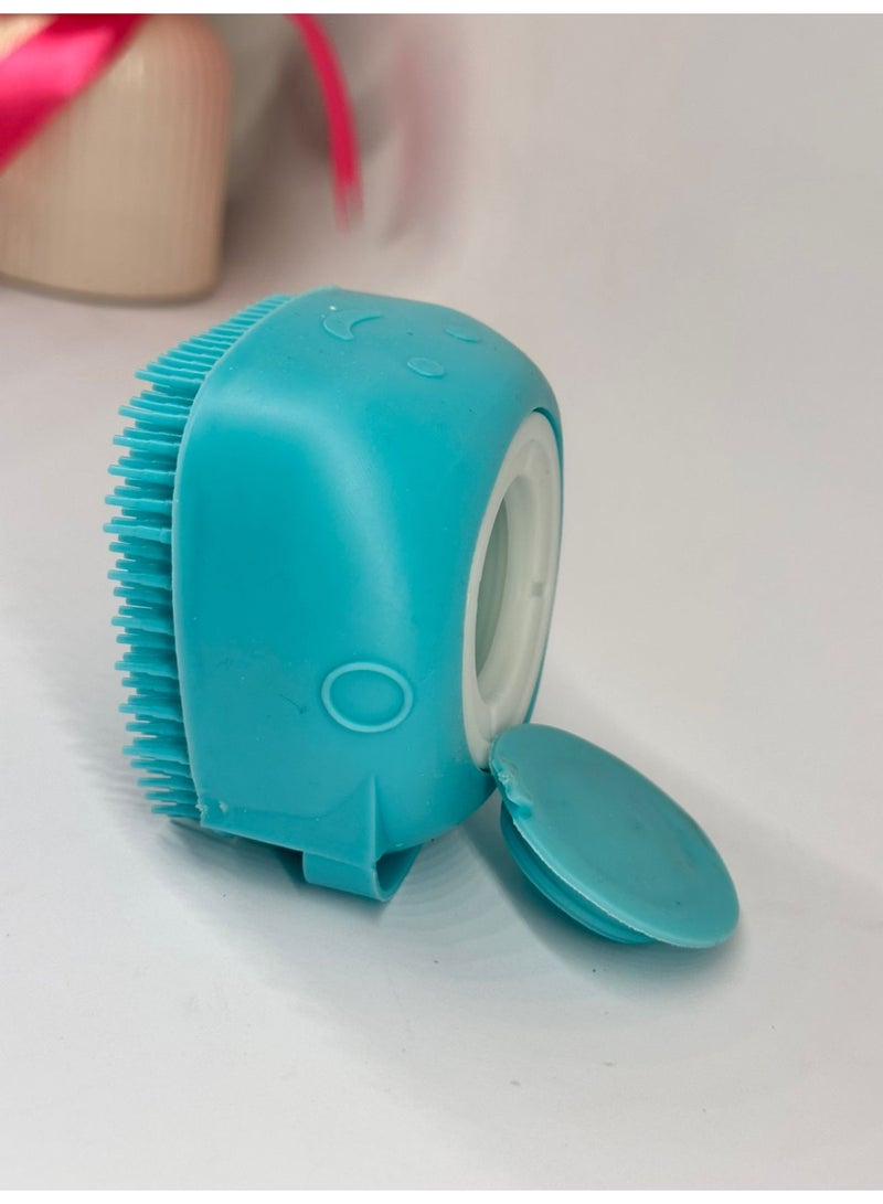 Silicone Body Brush Shower Scrubber With Shower Gel Dispenser Function Soft Bath Massage Exfoliating Cleaning - Image 2