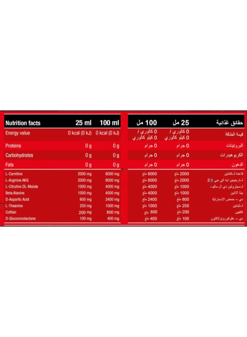 برو نيوتريشن برو نيوترشن داينامايت شوت 1 علبة (20 أمبول) / توت بري – إل-كارنيتين، إل-سيترولين، إل-أرجينين وبيتا ألانين - Image 4
