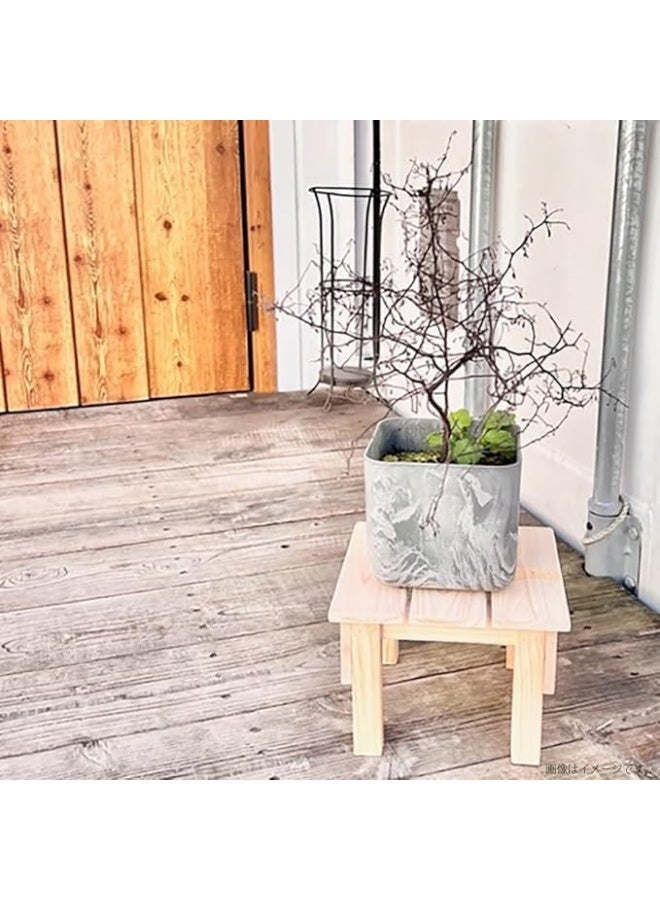Horoof Market Natural Wooden Convenient Stand – Durable and Stylish Multipurpose Table, 27 x 27 x 12 cm, SL111  - Image 2