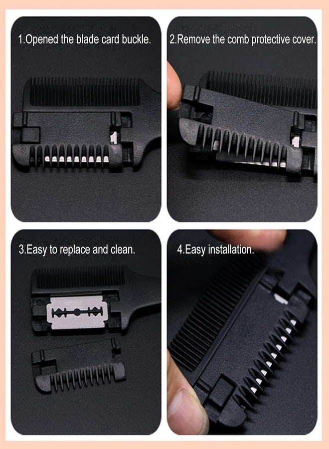 BANIRA 1pc Thickened Hair Thinning Razor Comb, Double Sided Hair Cutter Comb Suitable for Hair Cutting and Styling Professional Hairdressing Tool For Men Women Multicolor - Image 4