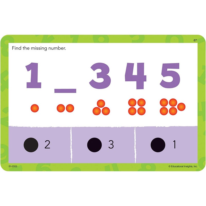 Learning Resources Educational Insights Hot Dots Jr. Numbers and Counting Card Set, Preschool and Kindergarten Readiness - Image 5