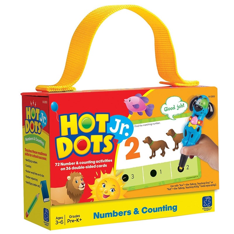 Learning Resources Educational Insights Hot Dots Jr. Numbers and Counting Card Set, Preschool and Kindergarten Readiness - Image 1