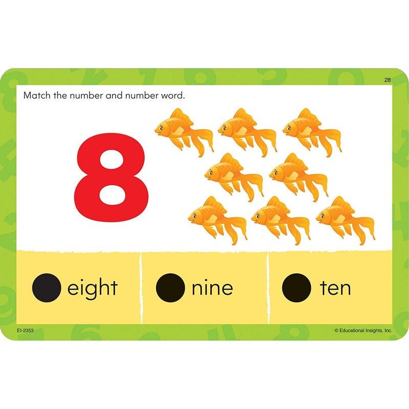Learning Resources Educational Insights Hot Dots Jr. Numbers and Counting Card Set, Preschool and Kindergarten Readiness - Image 4