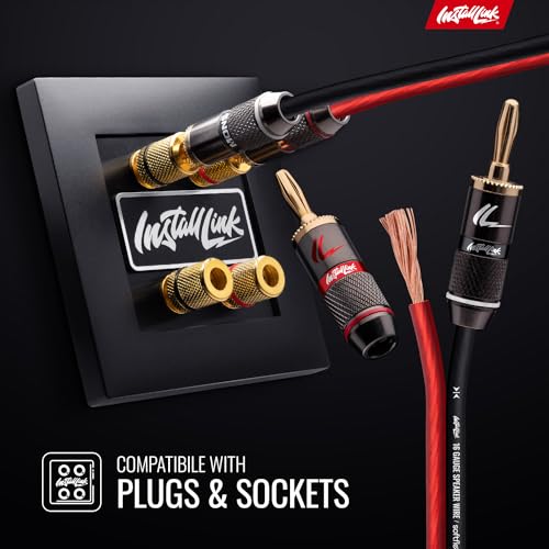 Install Link 16 AWG Gauge Speaker Wire Cable (30 Feet) Stereo, Car or Home Theater, CCA - Image 4