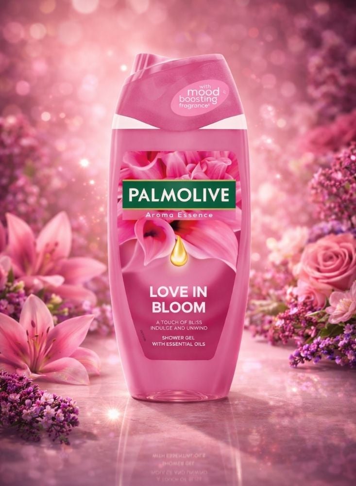 Palmolive Aroma Essence Love in Bloom Shower Gel – Fragrance Body Wash with Essential Oils Bloom Shower 250ml - Image 2