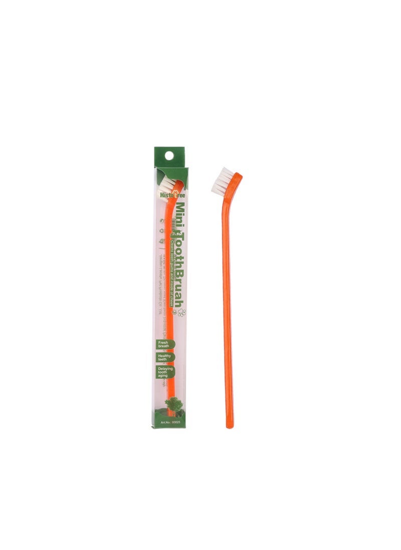 Arabest 1 x 5 pcs Pet Toothbrush for Cats  Dogs Oral Care Orange Red 