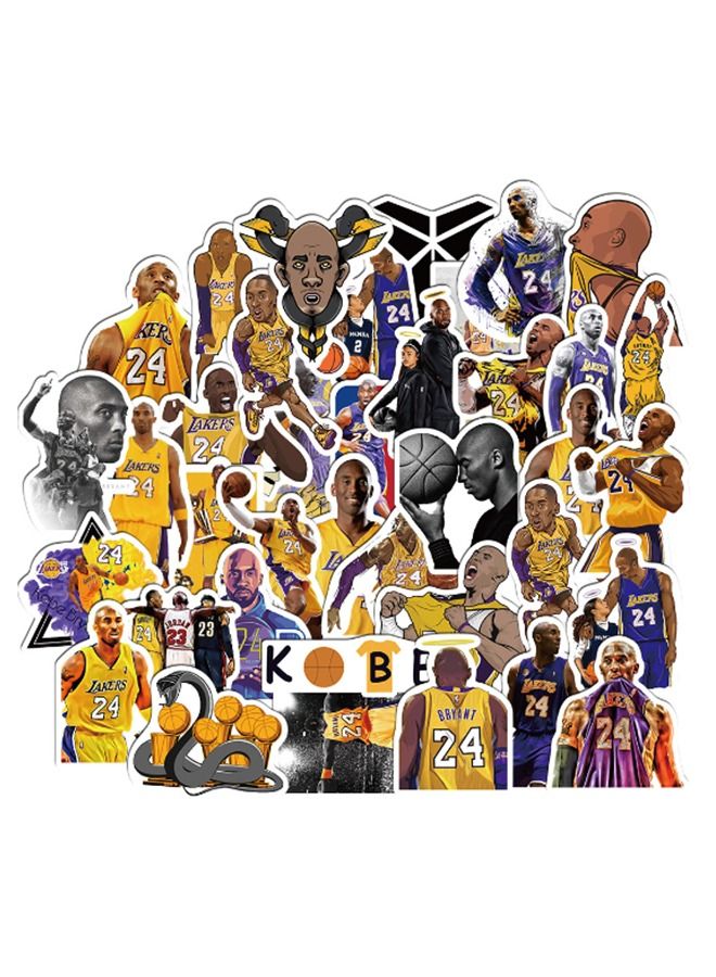 50-Piece Kobe Black Mamba Mentality Waterproof Sticker Set - Image 3