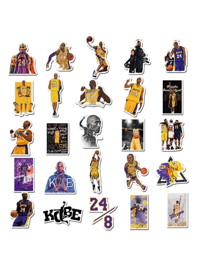 50-Piece Kobe Black Mamba Mentality Waterproof Sticker Set - Image 5