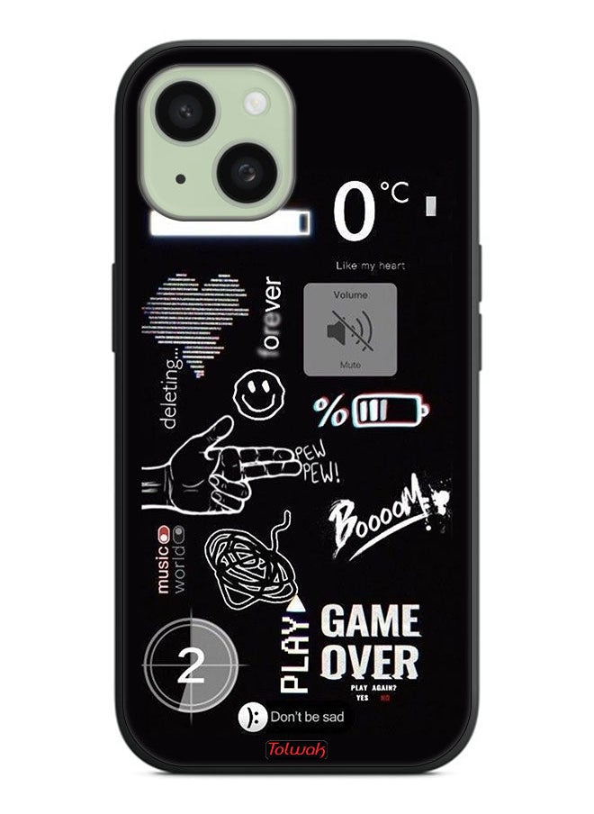 Tolwak - Apple iPhone 15 Plus Protective Case Cover Game Over Pew Pew - Image 1