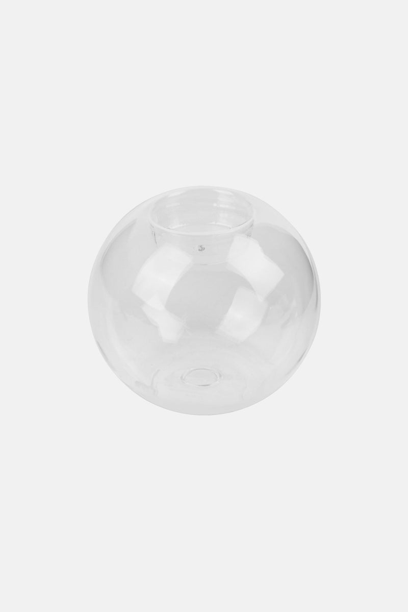 Muy Mucho Glass Candle Holder 10 x 8 cm, Transparent - Image 2