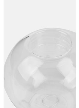 Muy Mucho Glass Candle Holder 10 x 8 cm, Transparent  - Image 3