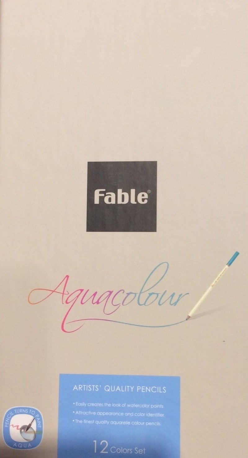 Dong-A Fable Colored Pencils (12 Color Set, Water Soluble Assorted) - Image 1