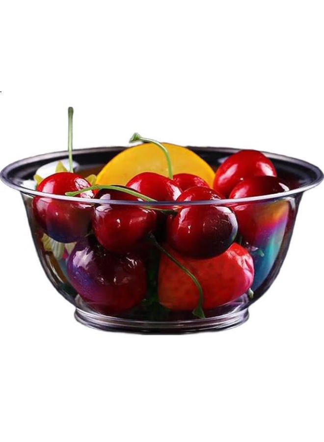 Jiachi Disposable Bowls, 280Ml*50 Pieces, Thickened Crystal Aviation Bowls, Transparent Plastic Noodle Bowls, Outdoor Picnic Dessert Bowls - Image 3