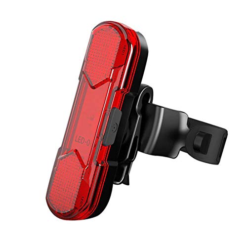 ShivExim® New Rechargeable Light Waterproof Bicycle LED Tail Saddle Safety Warning Light LED Rear Break Light (RED) - Image 1