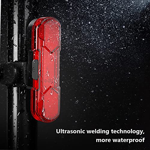 ShivExim® New Rechargeable Light Waterproof Bicycle LED Tail Saddle Safety Warning Light LED Rear Break Light (RED) - Image 5