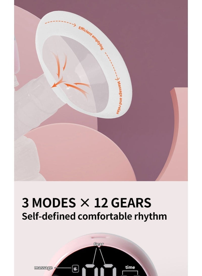 Wearable Electric Single Breast Pump with LED Display, 3 Modes 9 Levels Silent BPA Free Rechargeable - Image 4