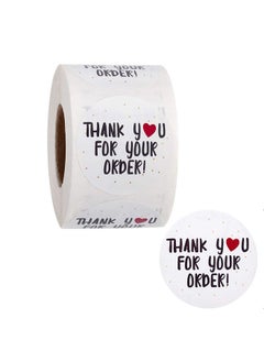 Wownect Thankyou For Your Order Sticker Round [1inch][500 Stickers] Labels For Envelope Seals Packing Seals cards Gift Boxes Shopping Bags Bouquets Cardboard Decoration  - Image 1