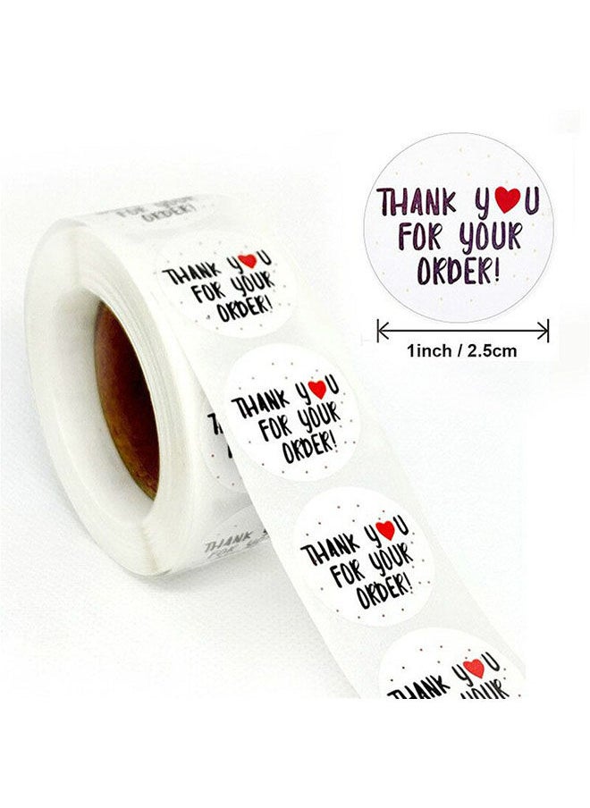 Wownect Thankyou For Your Order Sticker Round [1inch][500 Stickers] Labels For Envelope Seals Packing Seals cards Gift Boxes Shopping Bags Bouquets Cardboard Decoration  - Image 4