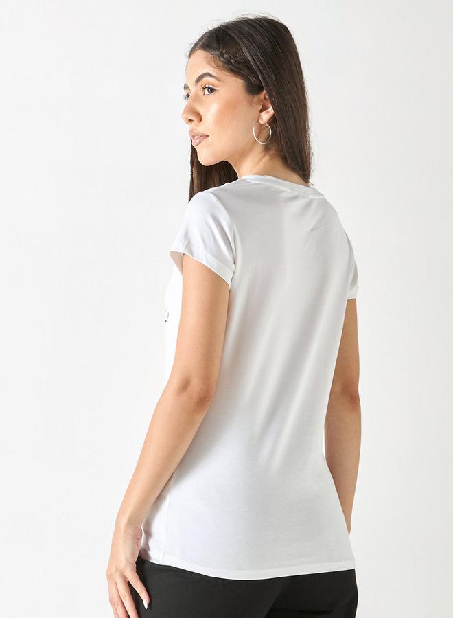 SP Characters Kagura Soma Print T-shirt with Short Sleeves - Image 3