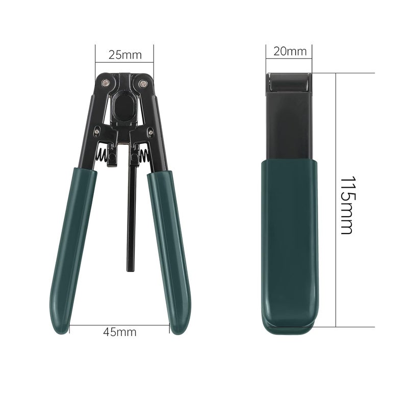 Moocci Fiber Optic Drop Cable Stripper for FTTH Drop CablesStripping Plier for Rubberinsulated Optical Cable - Image 2