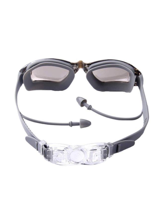 NIBEMINENT Anti-Fog Swimming Goggles With Cap And Ear Plugs Nose Clip  - Image 2