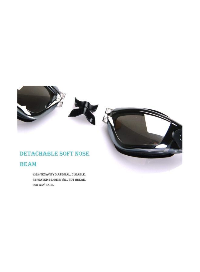NIBEMINENT Anti-Fog Swimming Goggles With Cap And Ear Plugs Nose Clip  - Image 4
