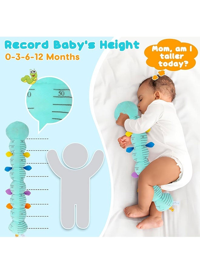 Baby Sensory Toy 0-6 Month Music Animal Stuffed Plush Caterpillar Toy for Infant 0-3-6 Month Tummy Time with Baby Mirror Crinkle Rattle for 6-12 Month Carseat Toy for Newborn Boys Girls Shower Gifts - Image 5