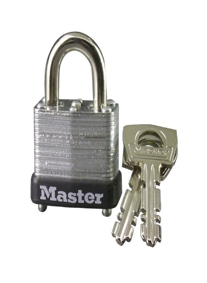 Master Lock 8596D Laminated Steel Padlock with Key, Warded Lock - Image 1