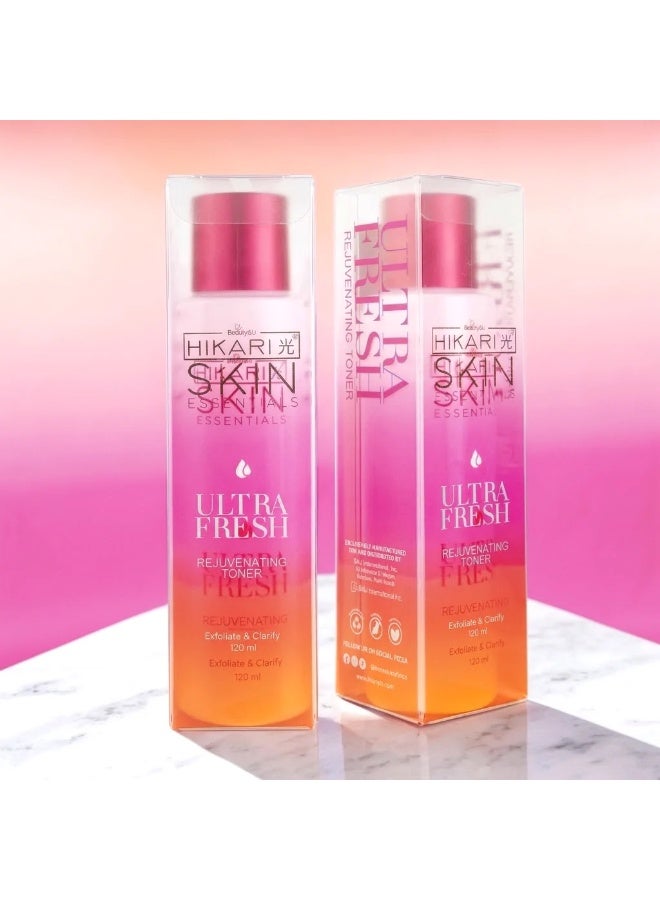 Hikari Enjoy a cleaner, fresher complexion with this rejuvenating toner. Its clarifying properties help refine the appearance of skin, reduce dullness, and create the perfect foundation for serums and moisturizers to perform effectively. - Image 2