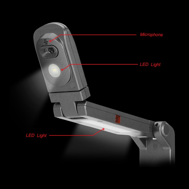 كاميرا مستندات وماسح ضوئي كتب 2 في 1 USB JOYUSING V500S كاميرا ويب مع تركيز تلقائي وبكسل عالي الدقة 8 ميجا بكسل وحجم مسح أقصى A3 ومصباح LED متوافق مع Mac وWindows وChrome للعروض المباشرة للمعلمين - Image 4